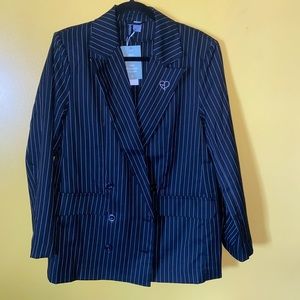 Black Pink Oversized Jacket